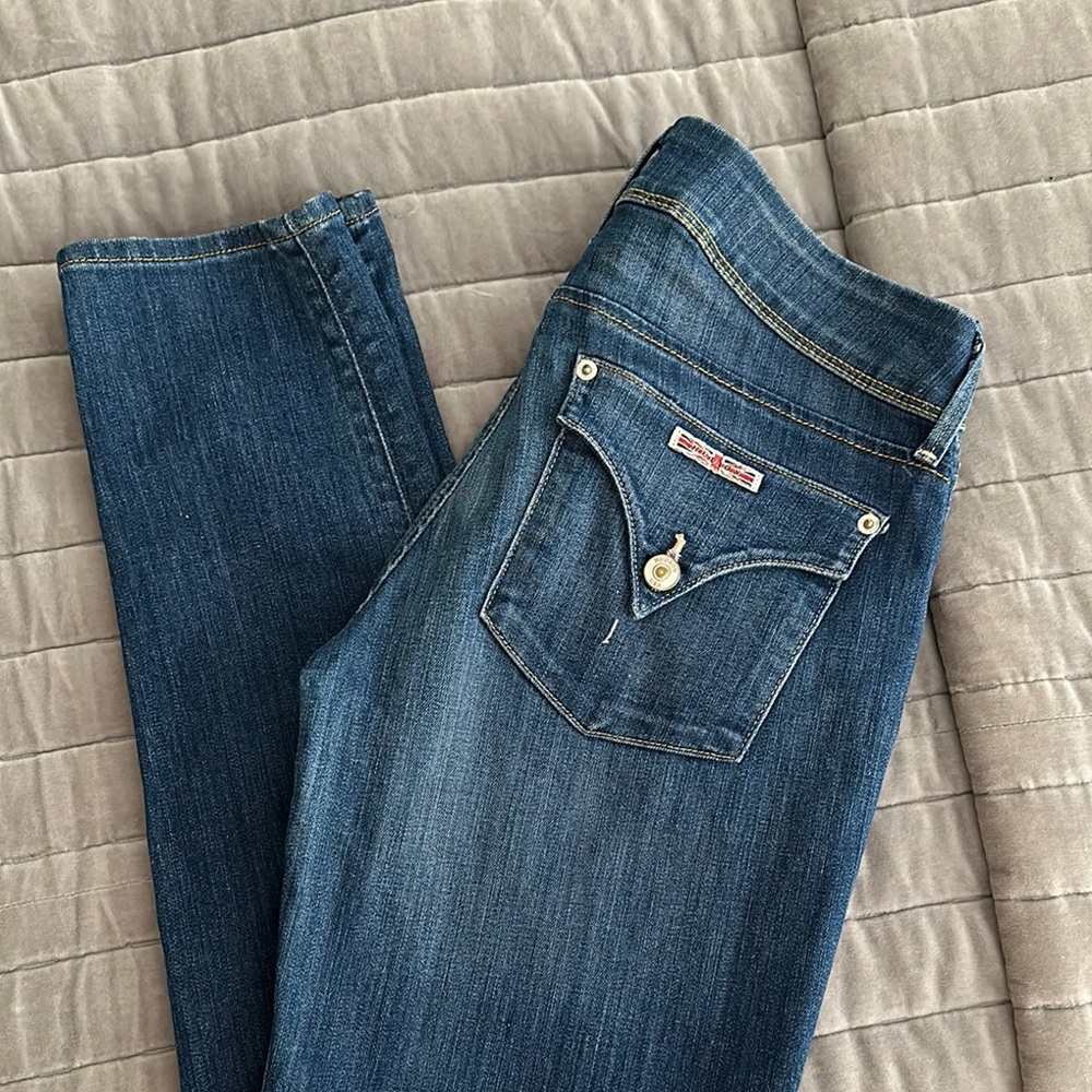 Hudson Jeans Blue Straight Leg Classic Denim